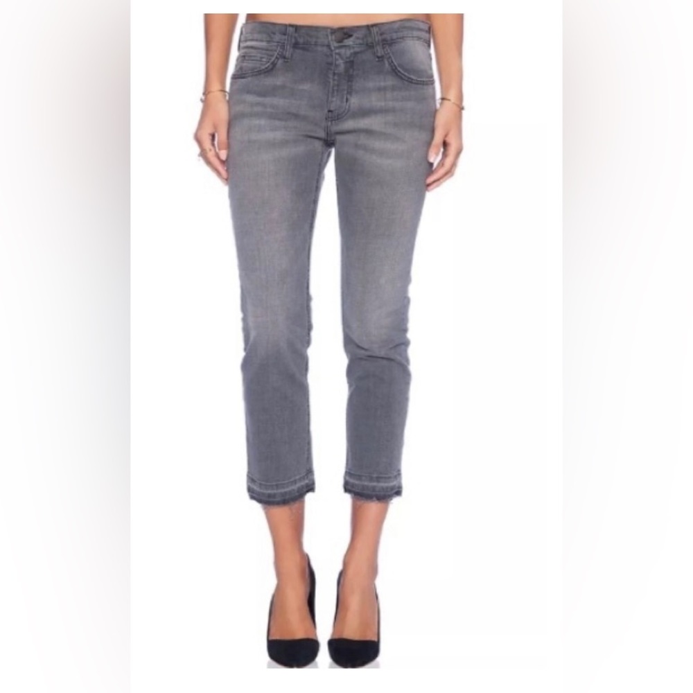 Current/Elliott The Cropped Straight jean
